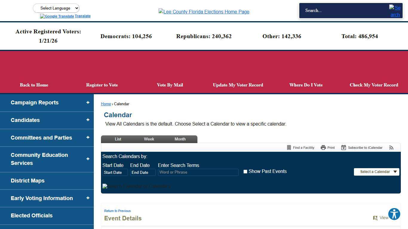 Calendar • Lee County Clerk of Courts